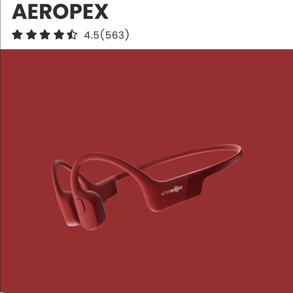 Aeroplex AfterShokz Bone Conduction Headphones.